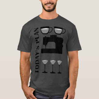 T-shirt Offrez-vous du café Vin de couture