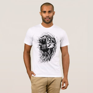 T-shirt Offrez-vous votre côté sauvage avec le tigre rugis