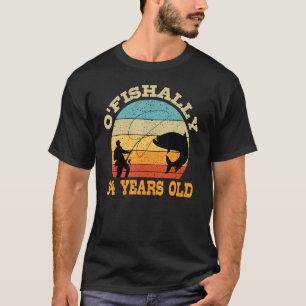 T-shirt O'Fishally 34 Years Old Fishing Birthday Theme
