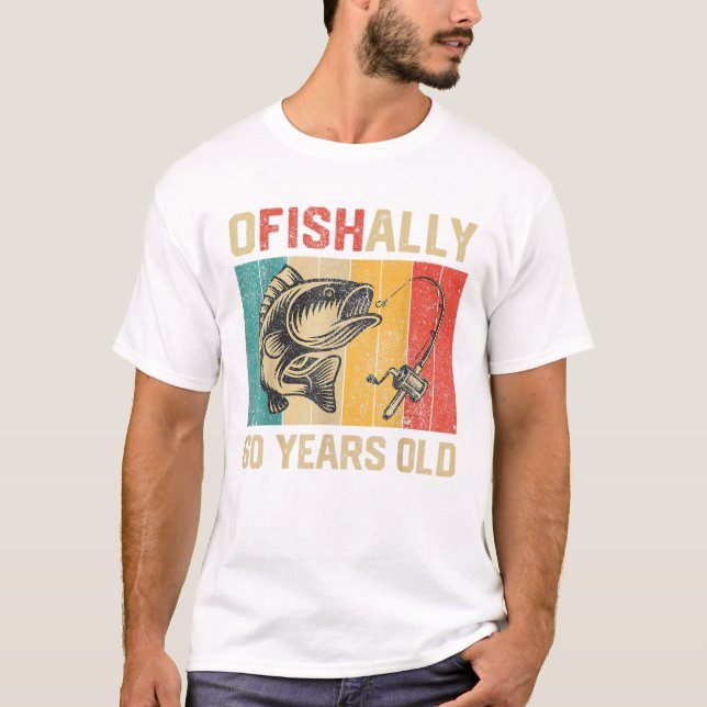 T-shirt Ofishally 60 Years Old Funny (Devant)