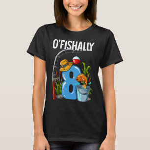 T-shirt O'fishally 8 ans 8ème anniversaire pêche