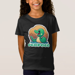 T-Shirt Ogopogo vert mignon Monster du lac Okanagan