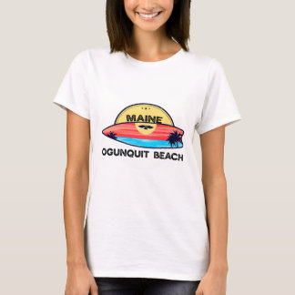 T-shirt Ogunquit Beach Maine Surfboard Beach Surfing 