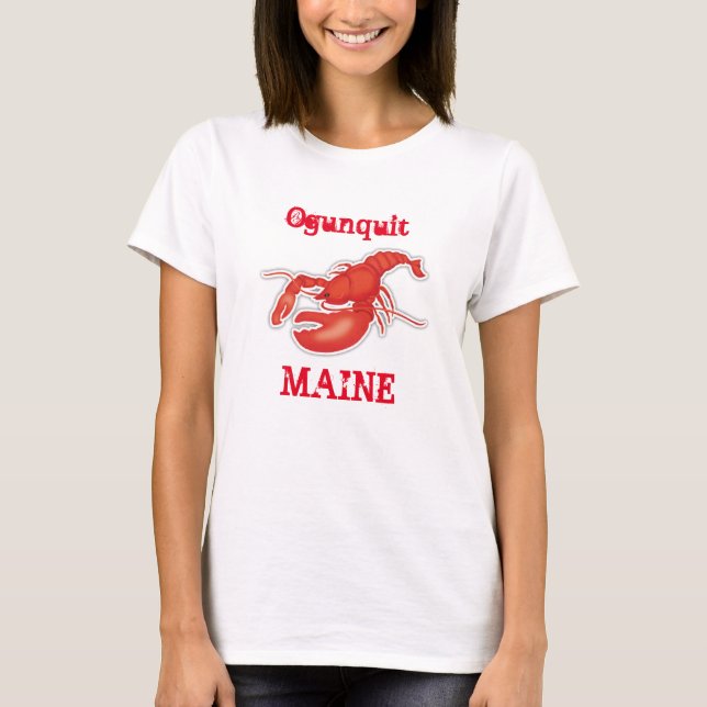 T-shirt Ogunquit MAINE - Homard (Devant)