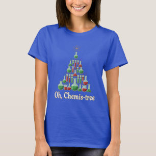 T-shirt Oh Arbre de Chimie Drôle de Science Chimie Noël