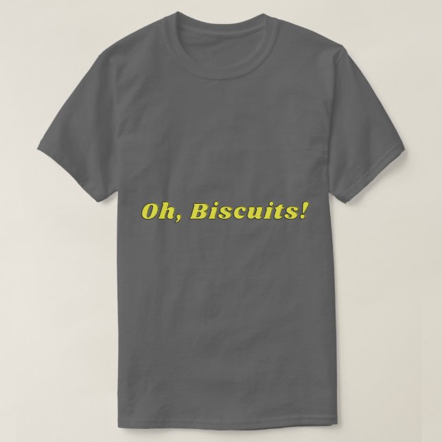 T-shirt Oh Biscuits bleuté 1 (Design devant)
