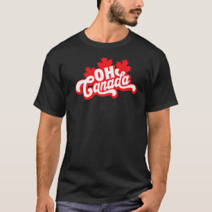 T-shirt Oh Canada Day Maple Leaf Oh couleur drapeau canadi