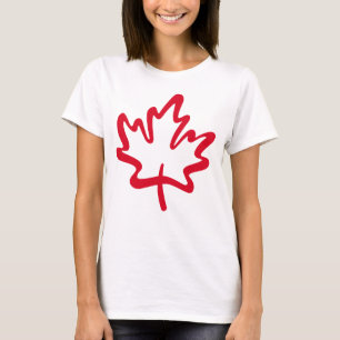 T-shirt Oh Canada ! Jour Big Red Canada Maple Leaf
