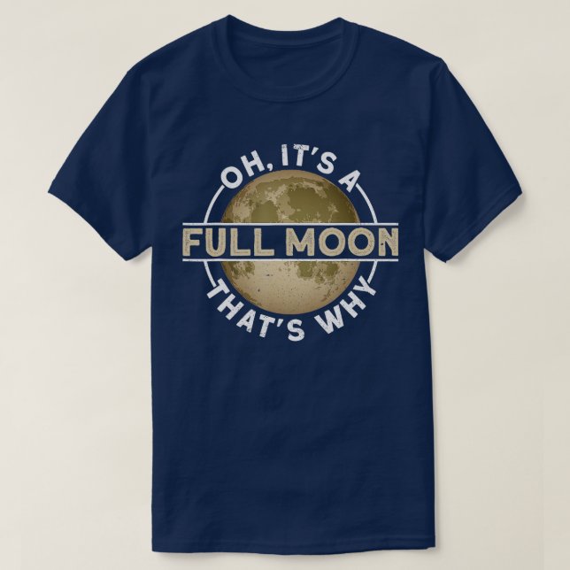 T-shirt Oh C'Est Une Pleine lune (Design devant)