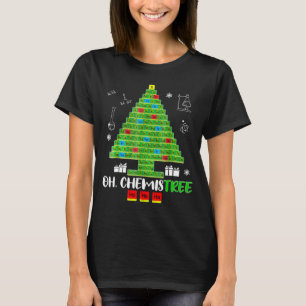 T-shirt Oh chimie laide de chandail de Noël d'arbre de