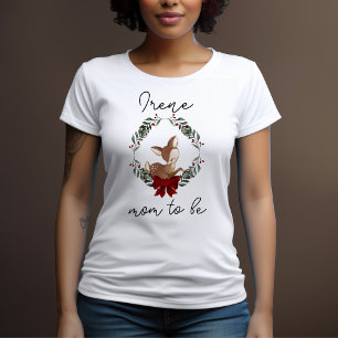 T-shirt Oh Deer Baby shower de verdure hivernale