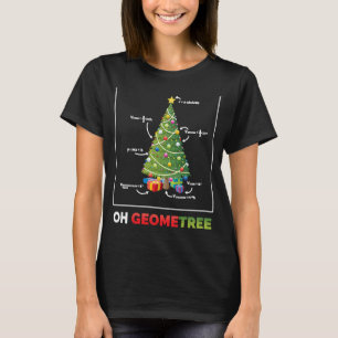 T-shirt Oh Geometree Christmas Tree Math Enseignant 1