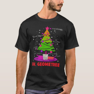 T-shirt Oh Geometree Math Géométrie Sapin de Noël Science