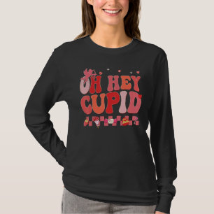 T-shirt Oh Hey Cupid Rétro Groovy Couple de la Saint-Valen
