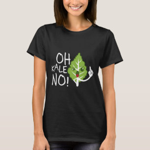 T-shirt Oh Kale No Vegan Shirt Vegetarian Veggie Tee