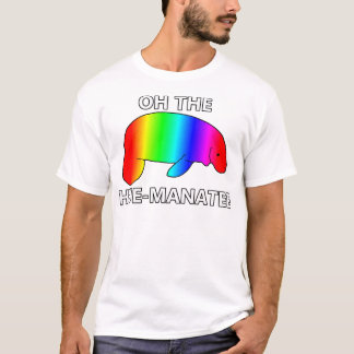 T-shirt Oh le HUE-MANATEE