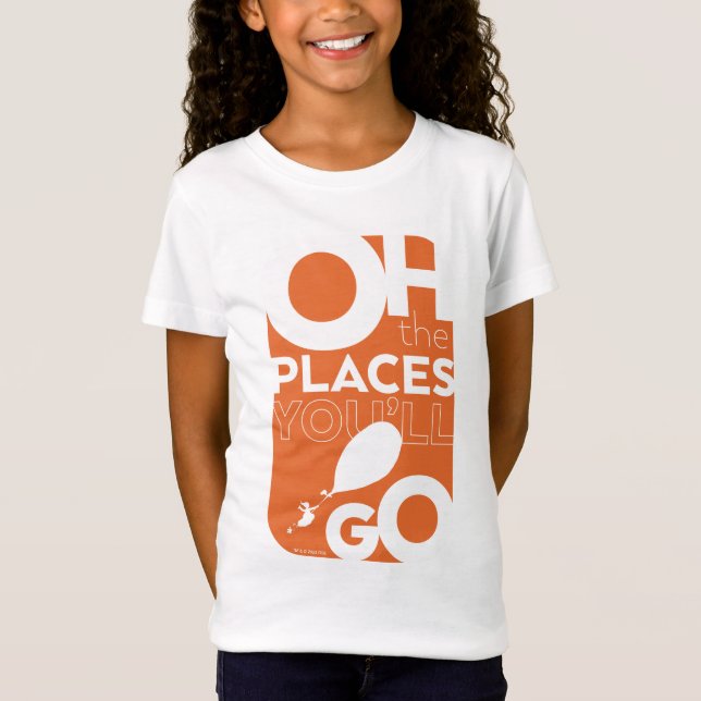 T-Shirt Oh, Les Endroits Où Tu Vas Aller ! Orange (Devant)