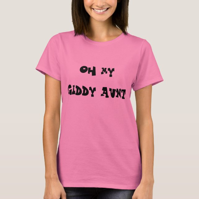 T-shirt Oh ma tante étourdie (Devant)