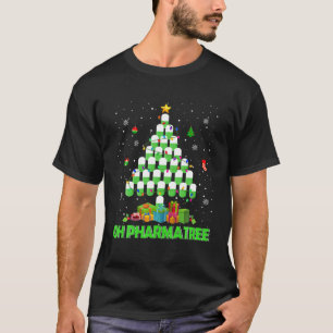 T-shirt Oh Pharmatree Arbre de Noël Médicaments pharmaci