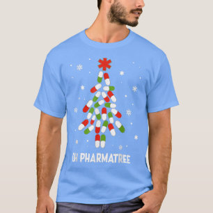 T-shirt Oh Pharmatree Pills Noël Arbre Lumières Pharmacie