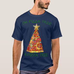 T-shirt Oh Pizza Christmas Tree Lumières Noël Image pour l