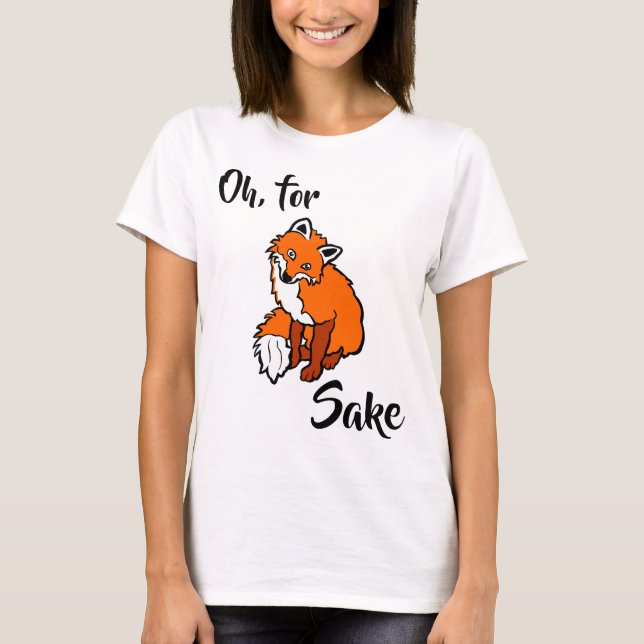 T-shirt Oh, pour saké renard drôle élégant (Devant)