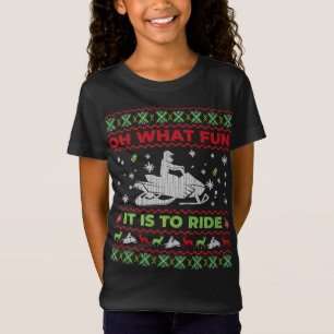 T-Shirt Oh Quel Amusant C'Est De Circuler Motoneige Laide 