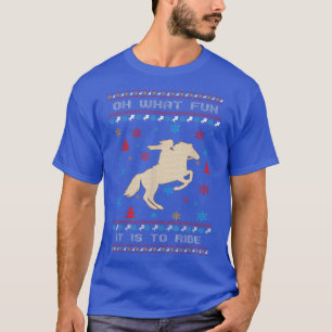 T-shirt Oh Quel Amusant C'Est De Faire Du Cheval Vilain No