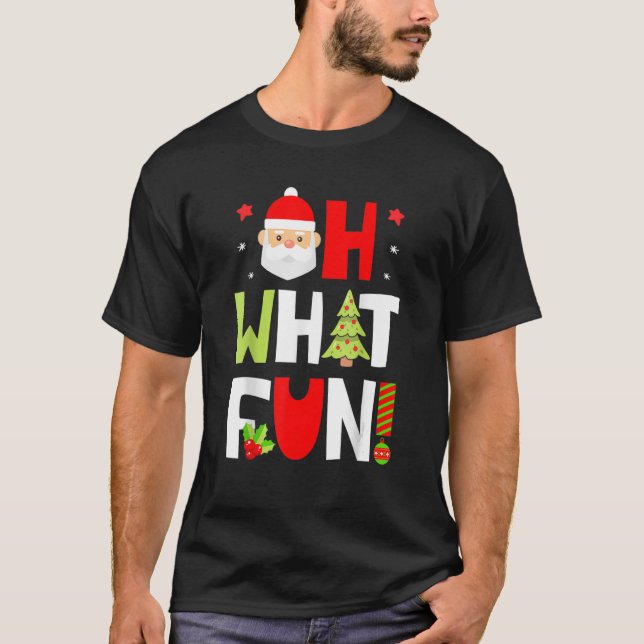 T-shirt Oh Quel Amusant Escouade de Noël Garçons Filles Pè (Devant)
