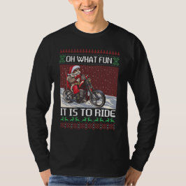 T-shirt Oh Quel Amusement C'Est De Circuler Père Noël Ridi