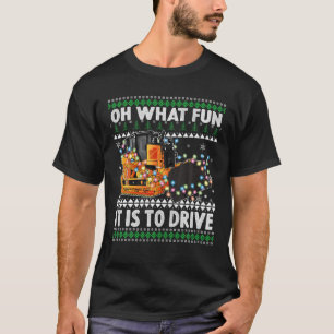 T-shirt Oh Quel Amusement C'Est De Conduire, Humour De Noë