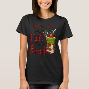 T-shirt Oh Quel Amusement C'Est De Lire Noël Mignonne Rein
