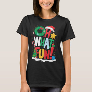 T-shirt Oh Quel Noël Amusant Avec La Serrure Et L'Arbre