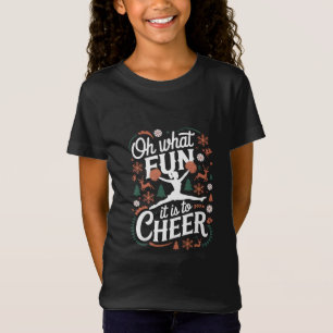 T-Shirt Oh Quelle Joie De Soutenir Noël De Cheerleading La