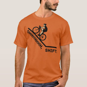 T-shirt Oh Shift Vélo Vélo Voyageur Drôle