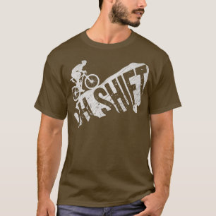 T-shirt Oh Shift VTT Vélo Vélo Vélo Rider Cyclis