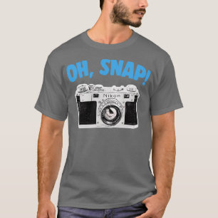 T-shirt Oh Snap Camera Geek Conception cadeau