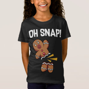 T-Shirt Oh, Snap ! Drôle Gingerbread Homme Cookie Noël