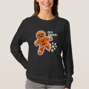 T-shirt Oh, Snap ! Drôle pain d'épice Homme Cookie Broken