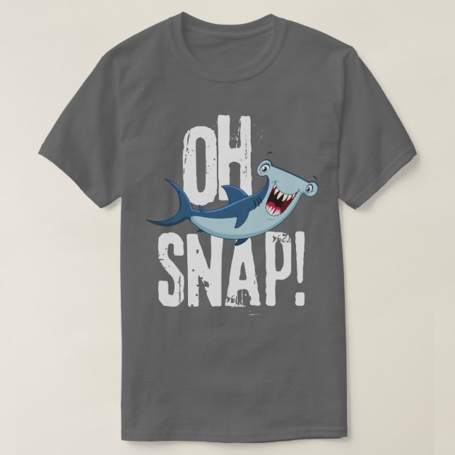 T-shirt Oh Snap Funny Hammerhead Shark Lover Graphic Kids (Design devant)