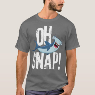 T-shirt Oh Snap Funny Hammerhead Shark Lover Graphic Kids
