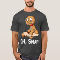 Oh Snap Gingerbread Cookie Man Broyé Leg Ampu