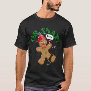 T-shirt Oh Snap Gingerbread Cookie Man Costume équipe de c