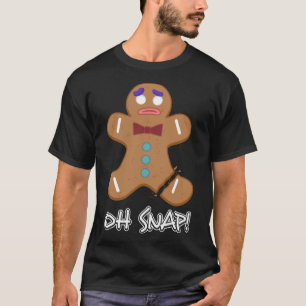 T-shirt Oh Snap Gingerbread Homme Christmas Bakou Cookie B