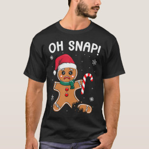 T-shirt Oh Snap Noël Biscuit Pâte à Biscuit Homme en Pain