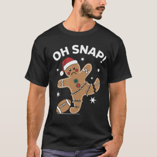 T-shirt Oh Snap Pain d'épice Football Noël Pain d'épice