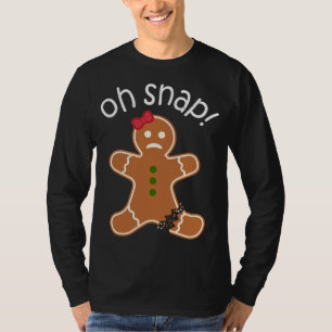 T-shirt Oh, Snap ! Pain d'épices Cookie Vêtements Noël