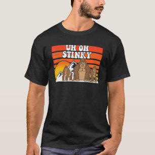 T-shirt Oh Stinky Mignonne Singe Hommes Femmes Animal 1