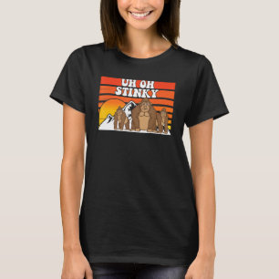T-shirt Oh Stinky Mignonne Singe Hommes Femmes Animal 1