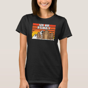 T-shirt Oh Stinky Mignonne Singe Hommes Femmes Animal 2